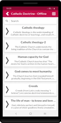 Catholic Doctrine - Offline android App screenshot 2